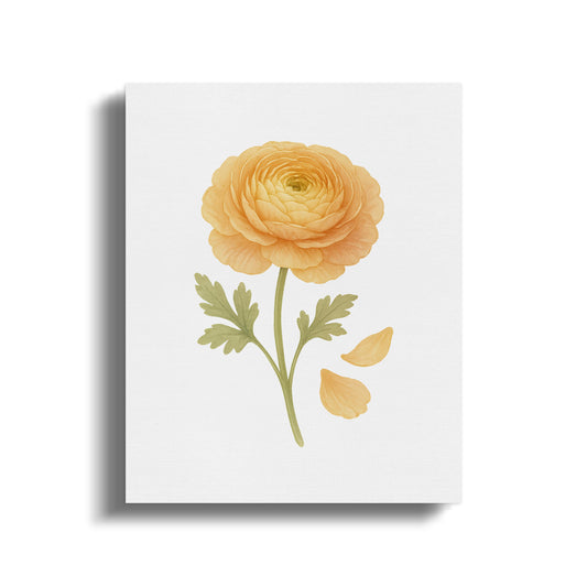 Elegant Yellow Flower Wall Art Decorative Canvas product type