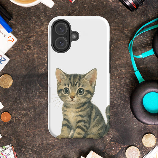 Cute Kitten Illustrated Phone Case product