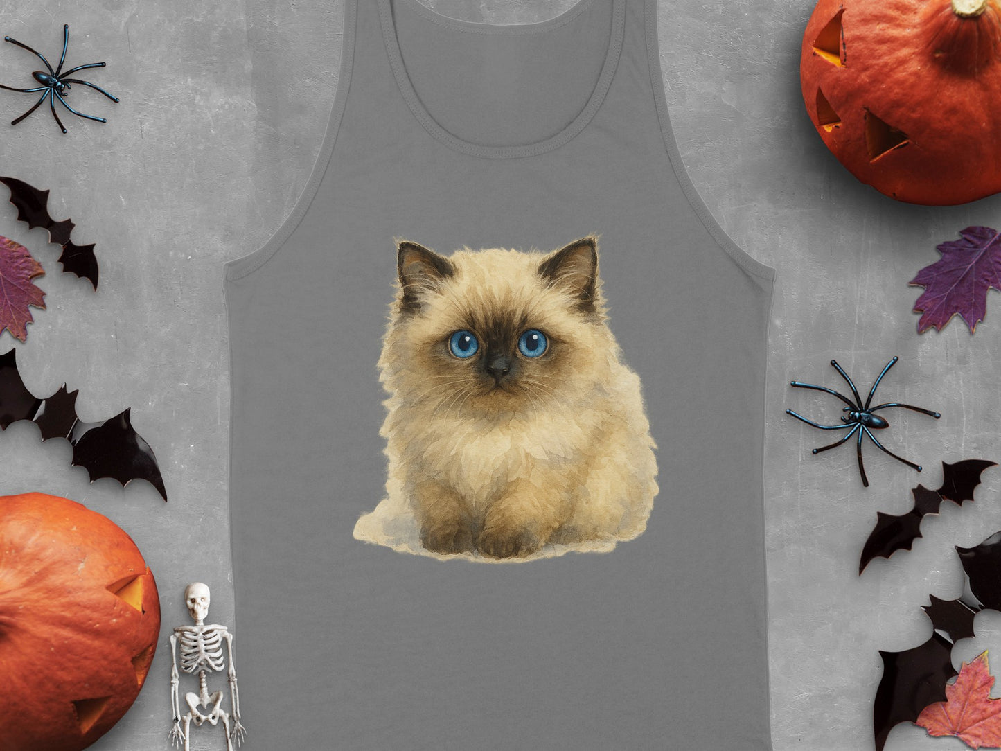 Cute Kitten Tank Top Halloween Graphic Print product