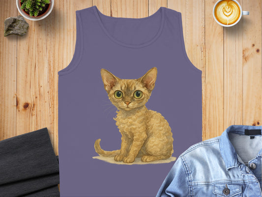 Adorable Kitten Graphic Print Tank Top product type