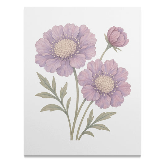 Beautiful Pastel Floral Design Art Print product type