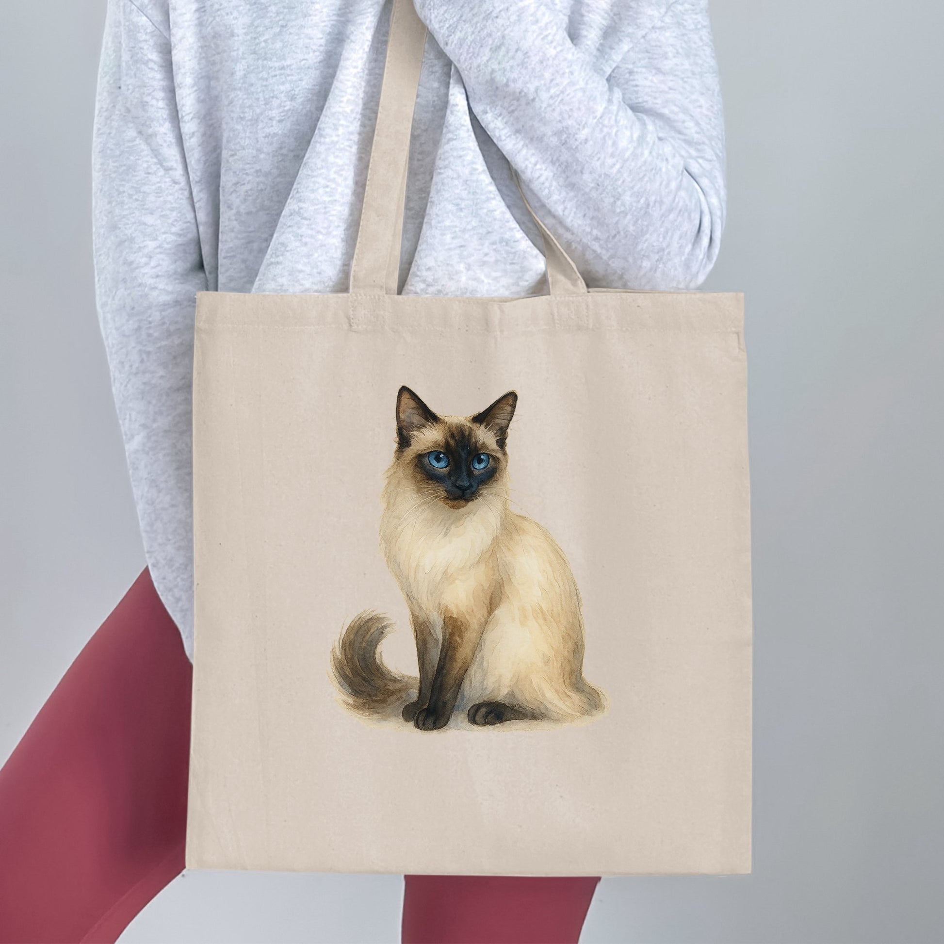 Beautiful Siamese Cat Design on Tote Bag product type