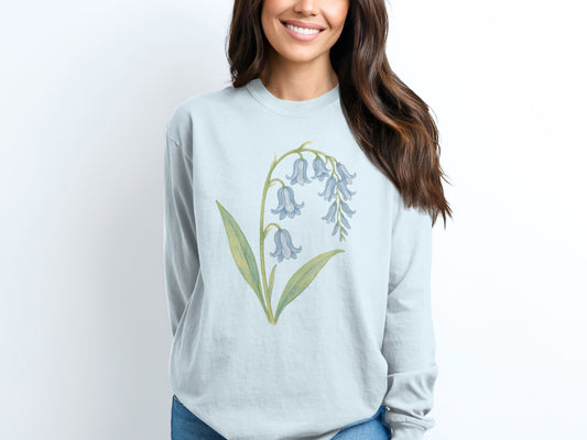 Elegant Floral Design Long Sleeve Shirt product