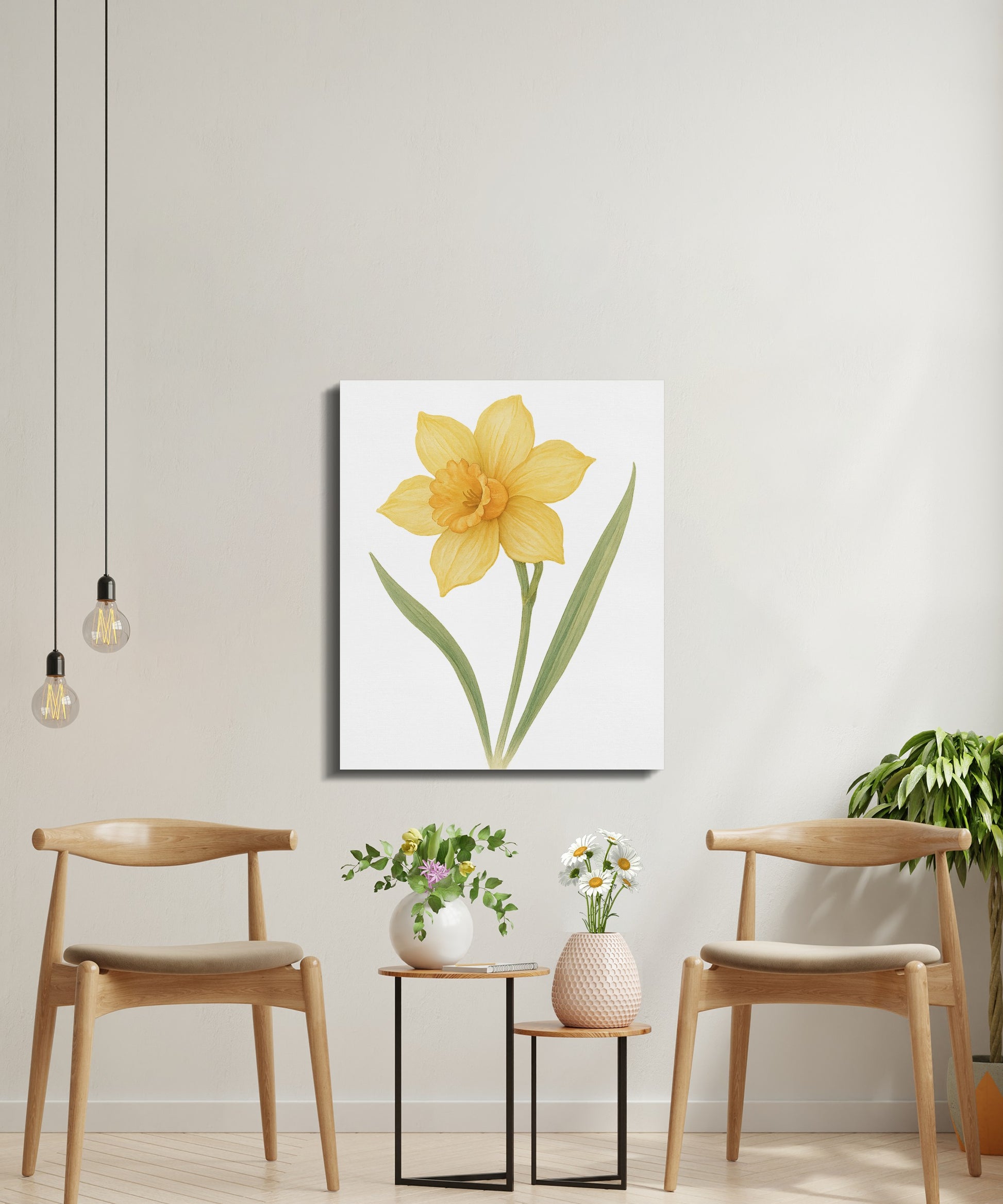 Yellow Daffodil Art Print for Home Decor product