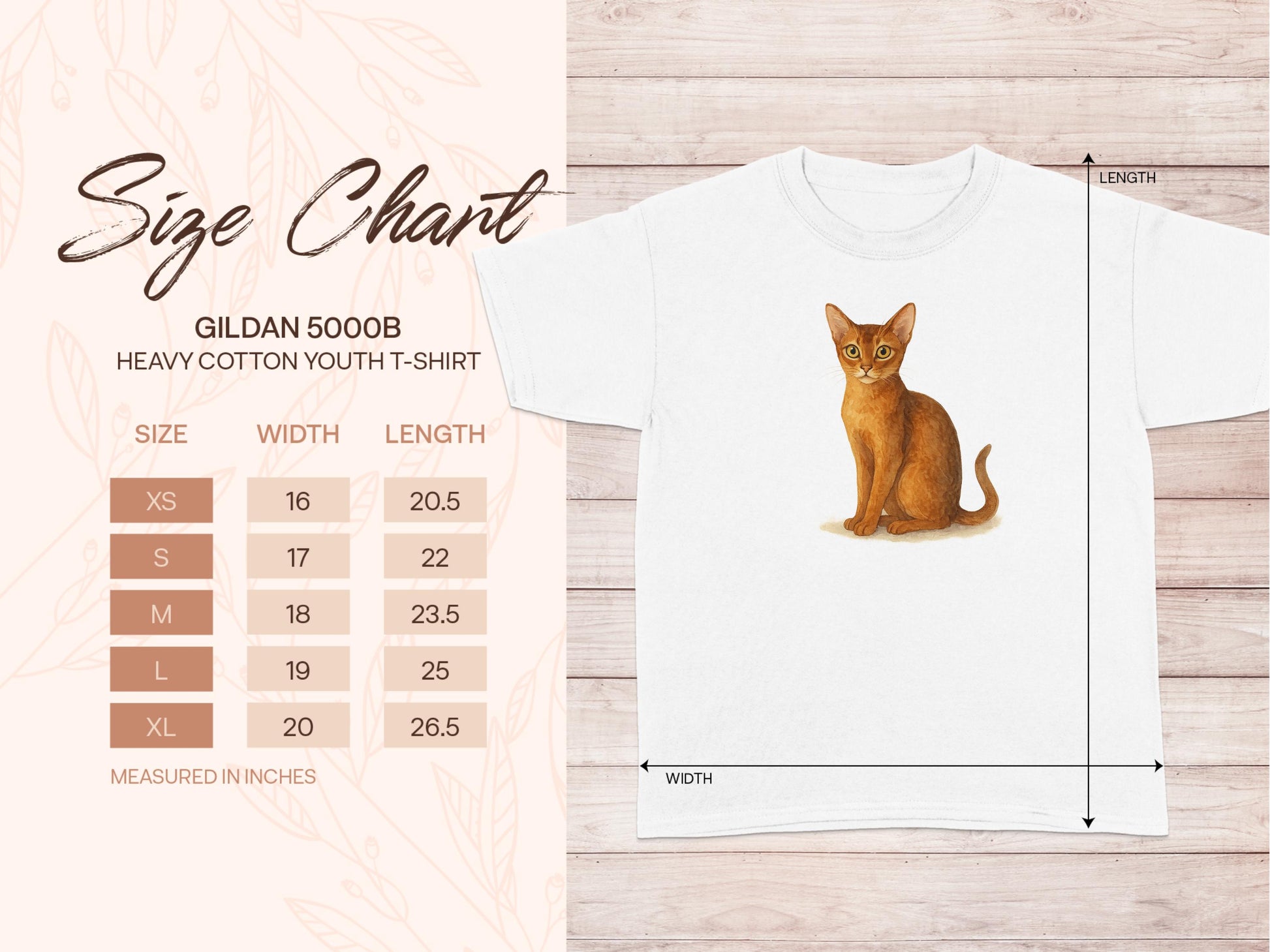 Cat Design White Youth Size T-Shirt Product