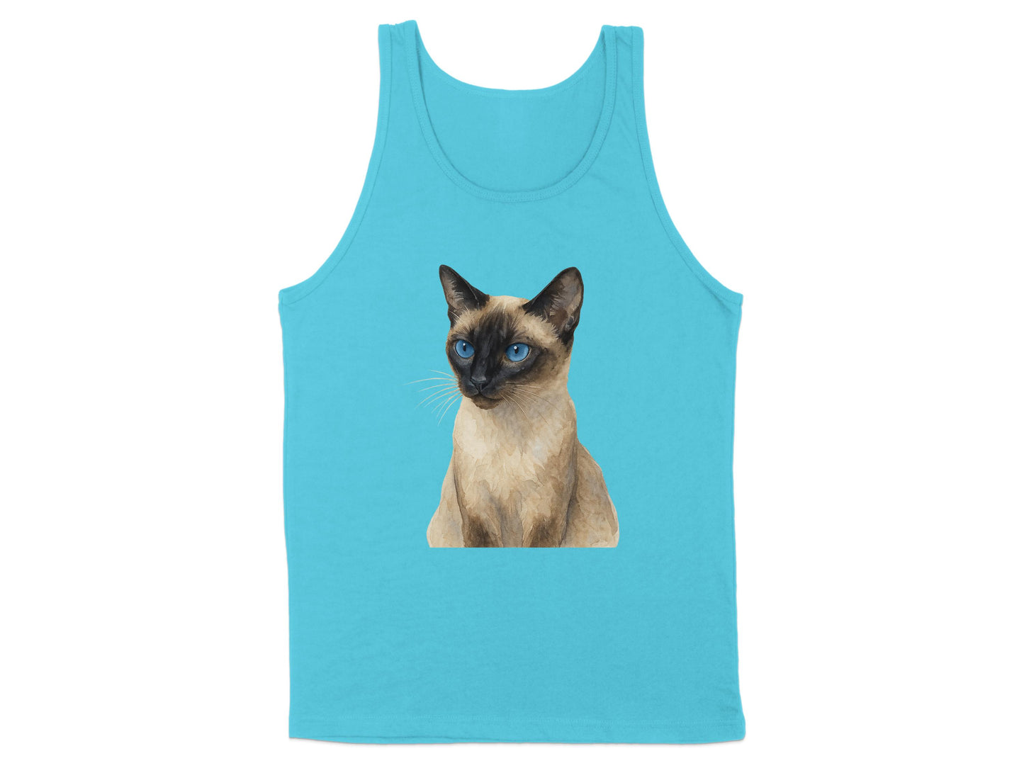 Siamese Cat Blue Sleeveless Graphic Illustrated product type