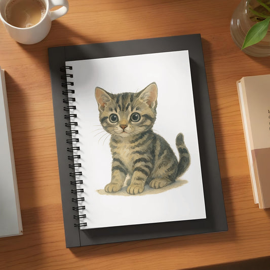 Adorable Kitten Spiral Bound Notebook product