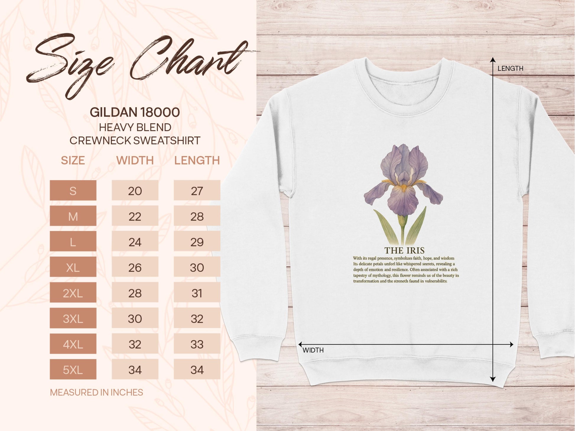 The Iris Design Gildan 18000 Crewneck Sweatshirt product